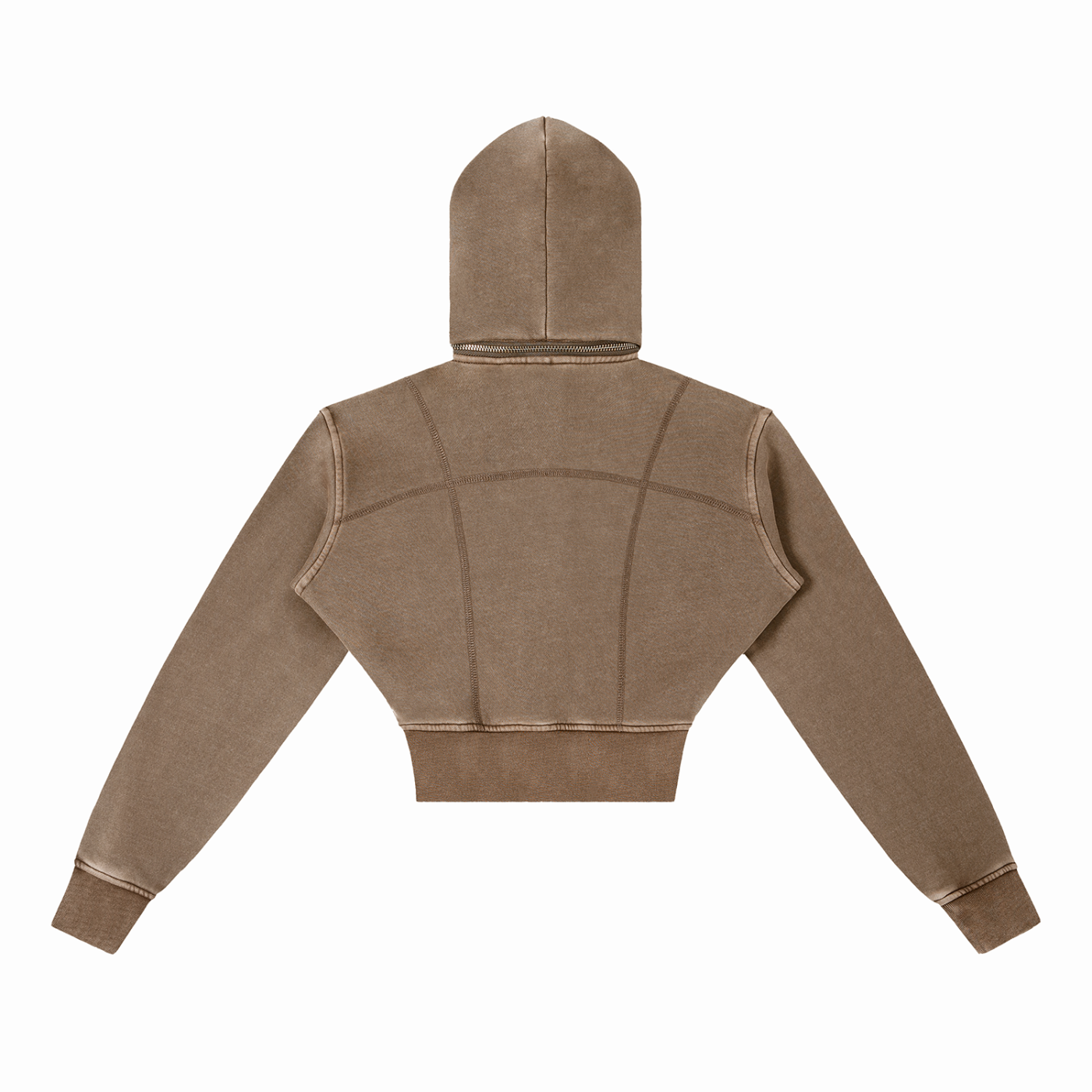 L’ori Ice Paris Vintage Washed Cropped Fleece Hoodie