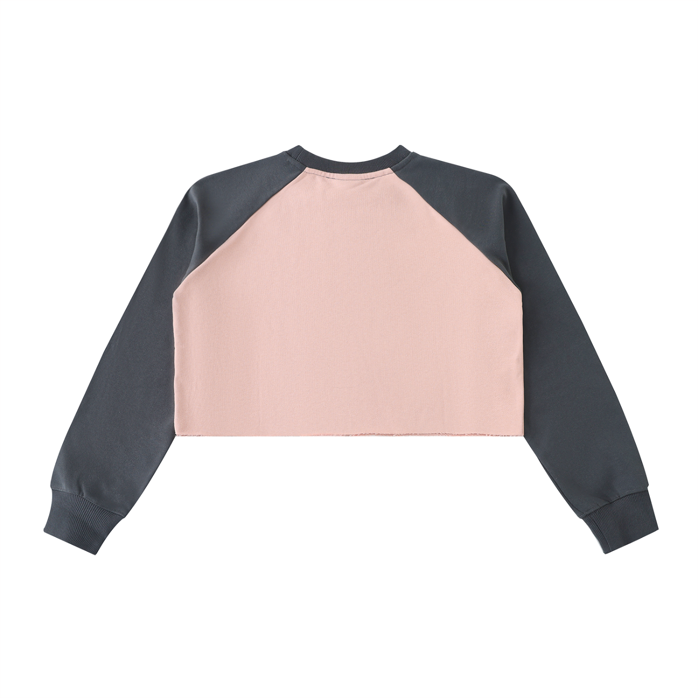 L’ori Ice Paris Raw-Hem Color-Block Raglan Crop Sweatshirt