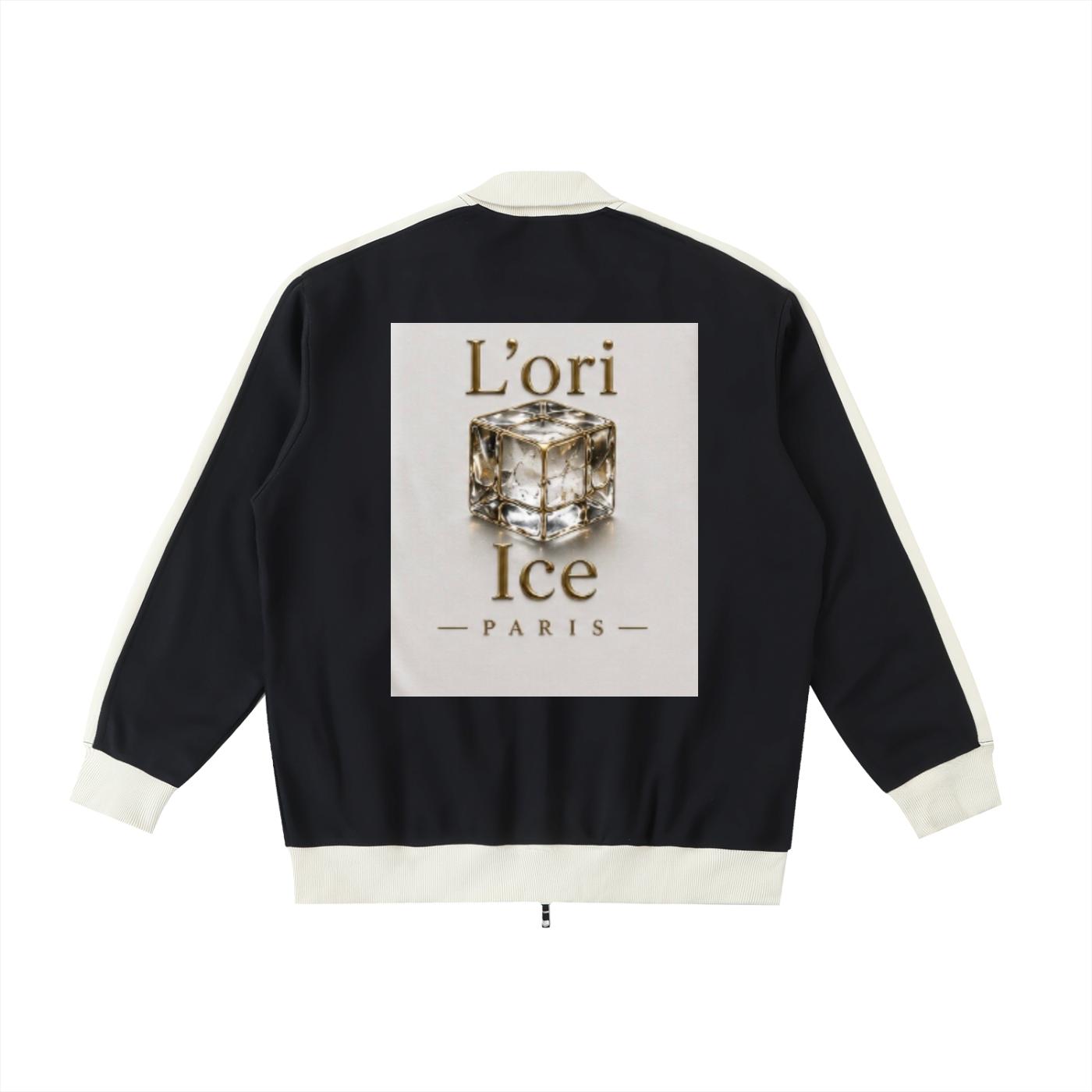 L’ori Ice Paris. Contrast Trim Stand Collar Jacket