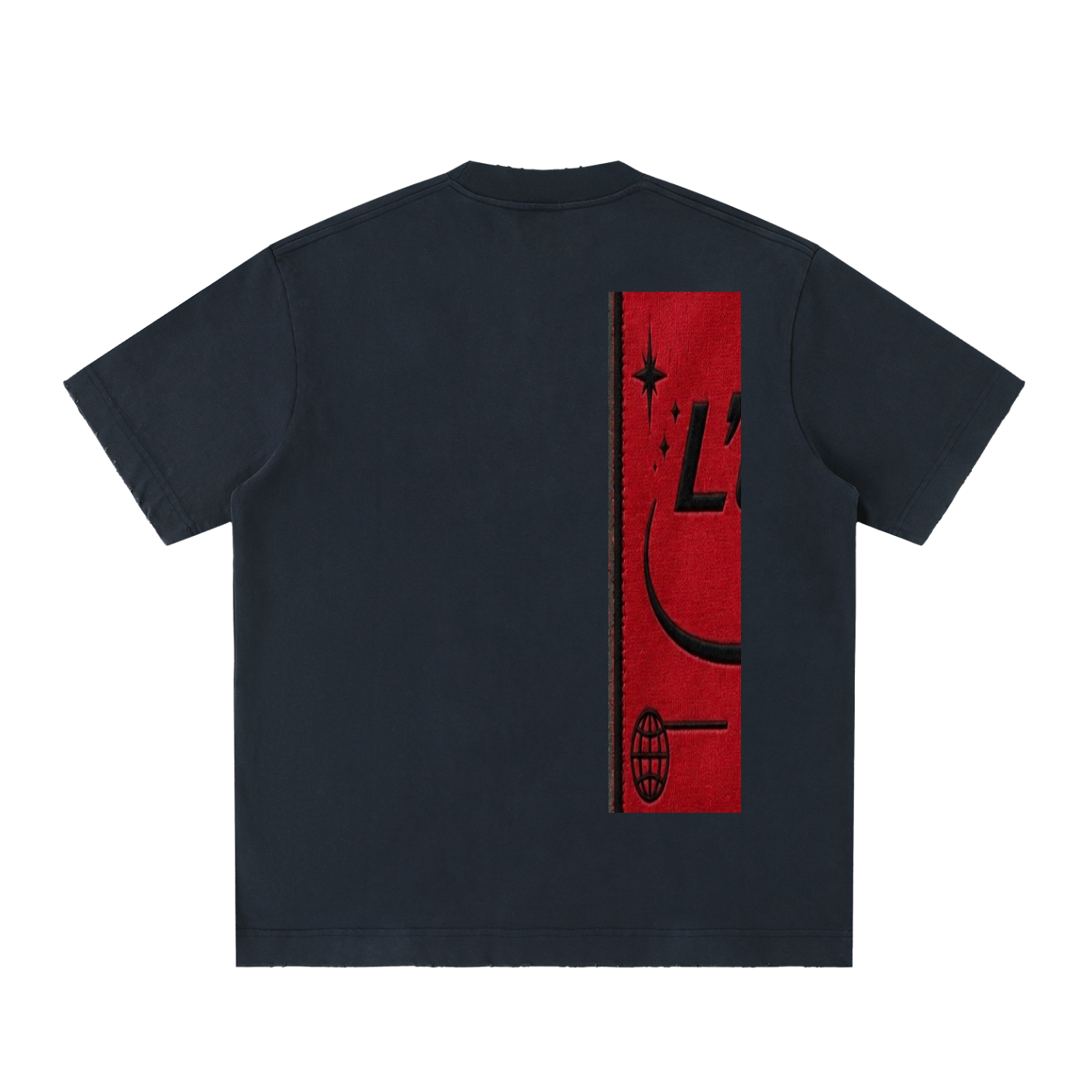 L’ori Ice Paris Heavyweight Vintage Washed Frayed T-Shirt