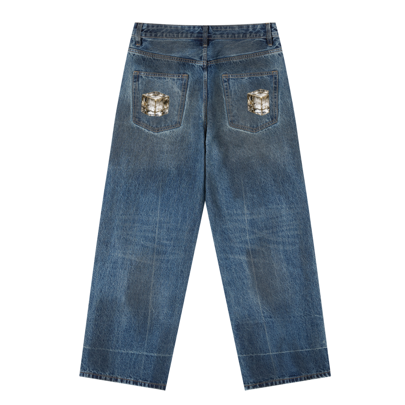 L’ori Ice Paris Vintage Wash Baggy Denim Jeans