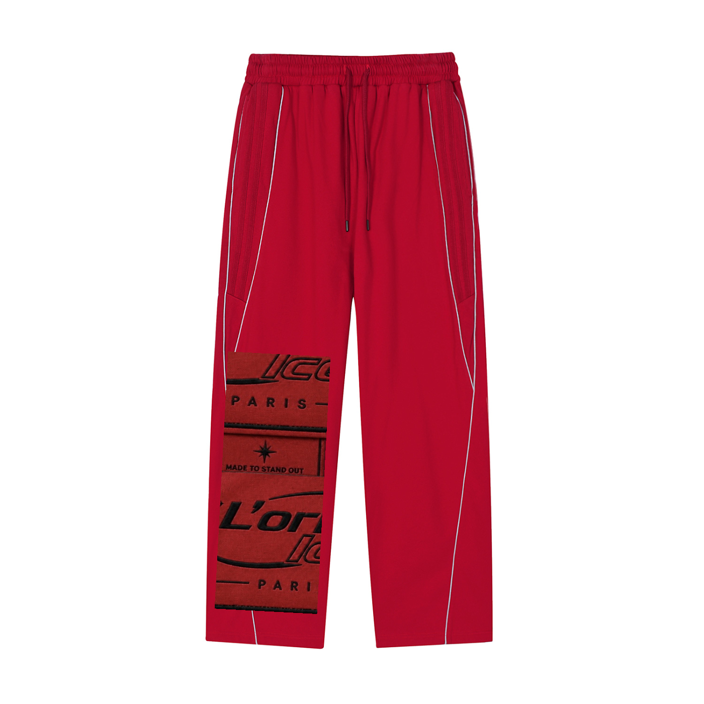L’ori Ice Paris ( Men  Striped Straight-Leg Sweatpants