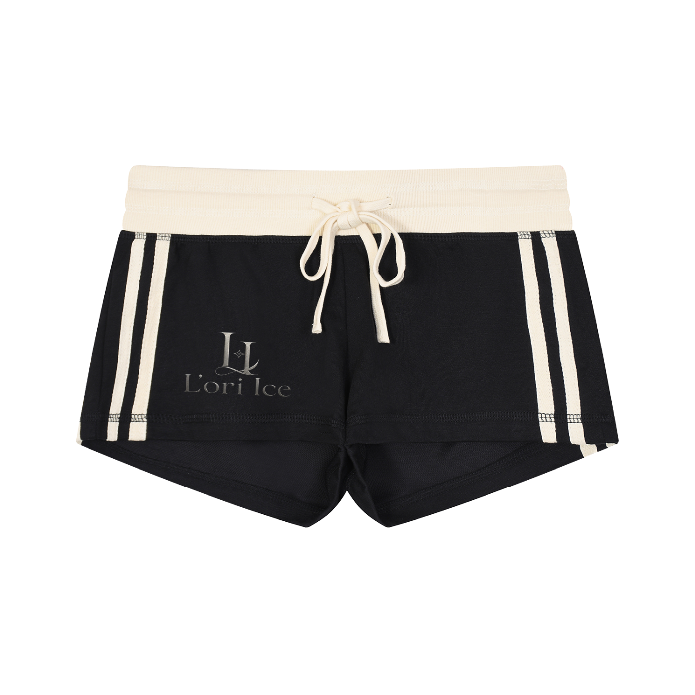 L’ori Ice Paris Women's Contrast Stripe Track Shorts