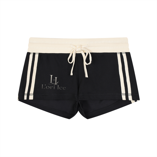 L’ori Ice Paris Women's Contrast Stripe Track Shorts