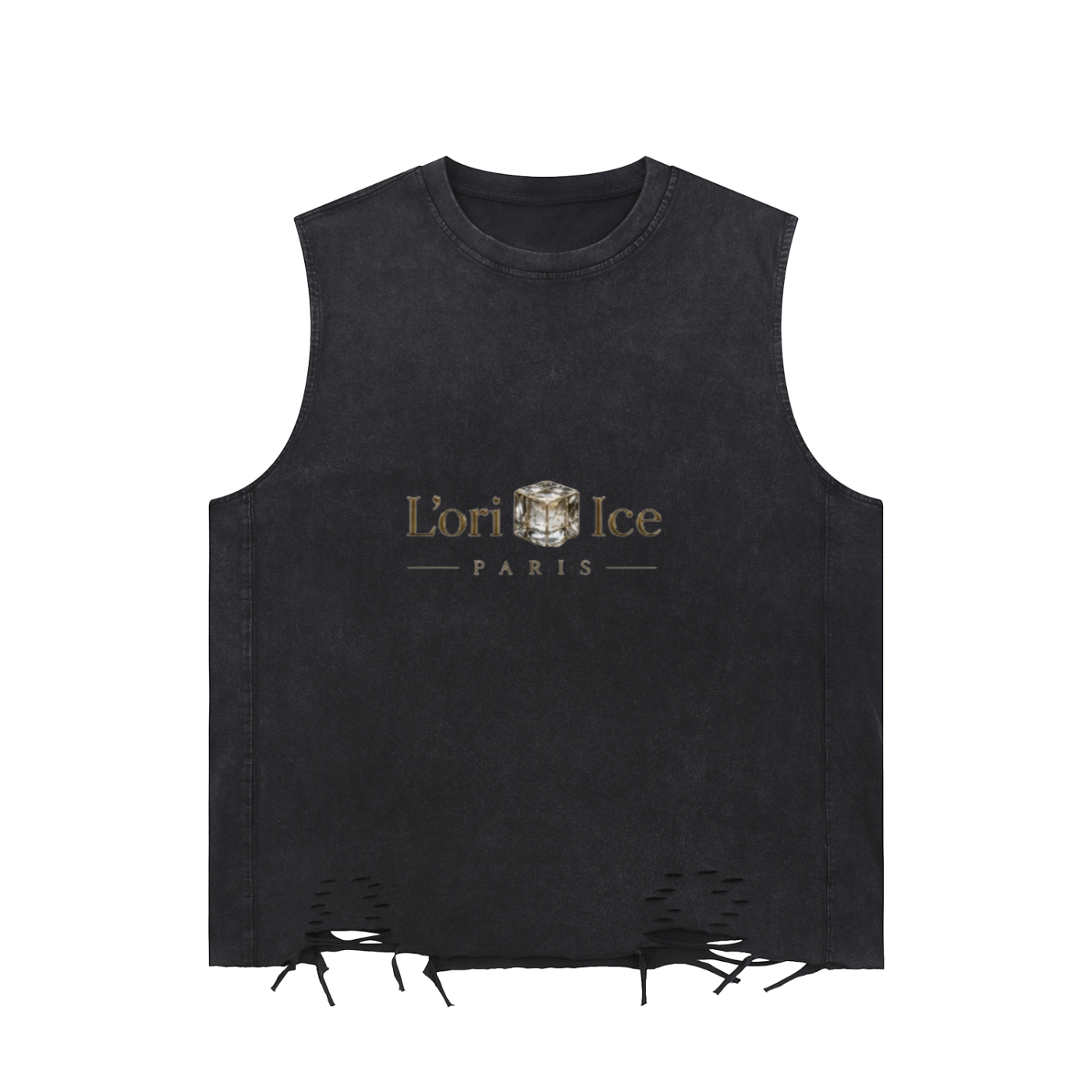 L’ori Ice Paris Snow Washed Raw-Hem Tank Top