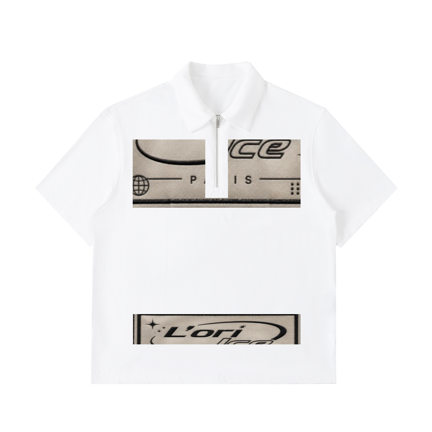 L’ori Ice Paris Zip Cotton Polo Shirt
