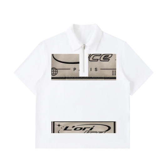 L’ori Ice Paris Zip Cotton Polo Shirt