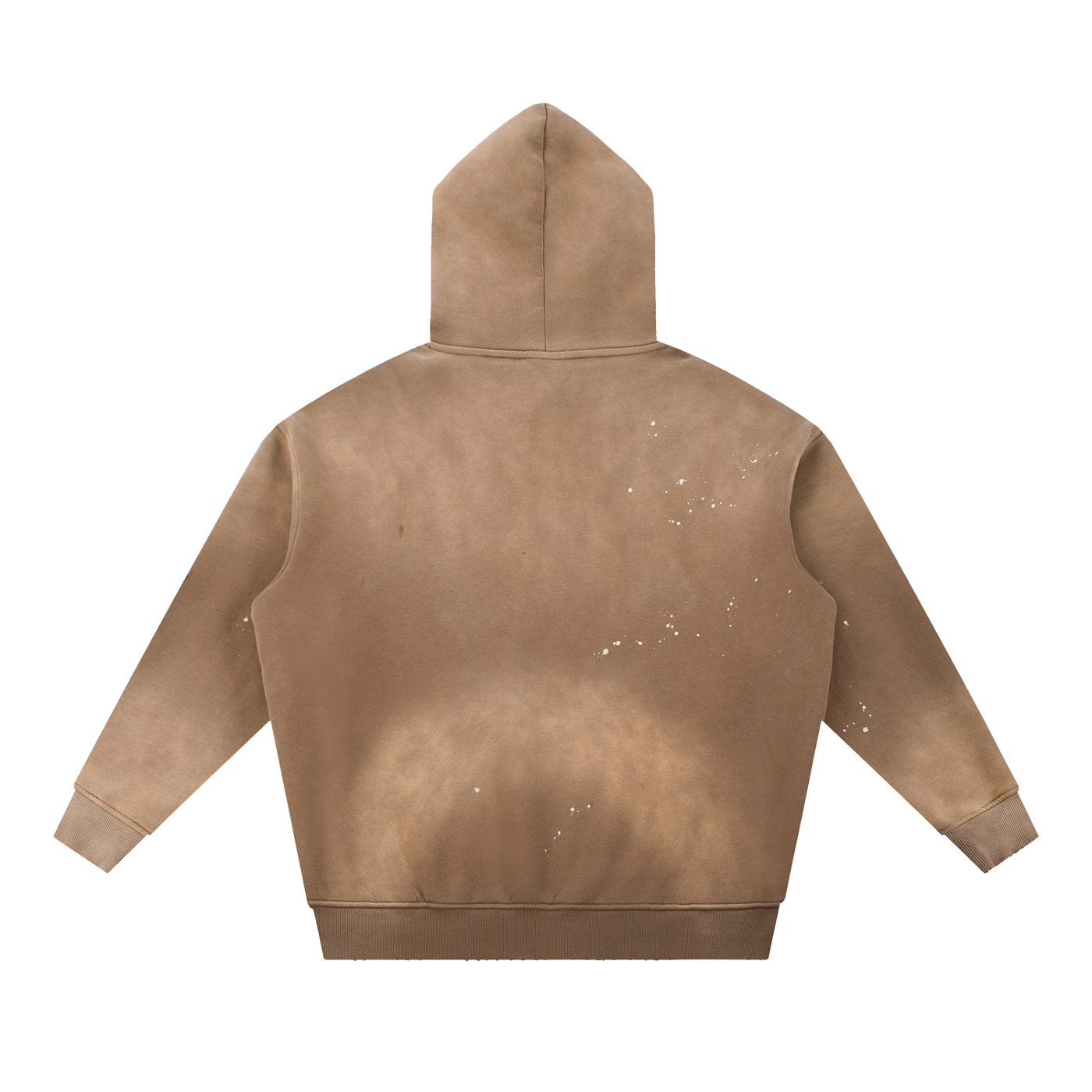 L’ori Ice Paris Vintage Washed Frayed Fleece Hoodie