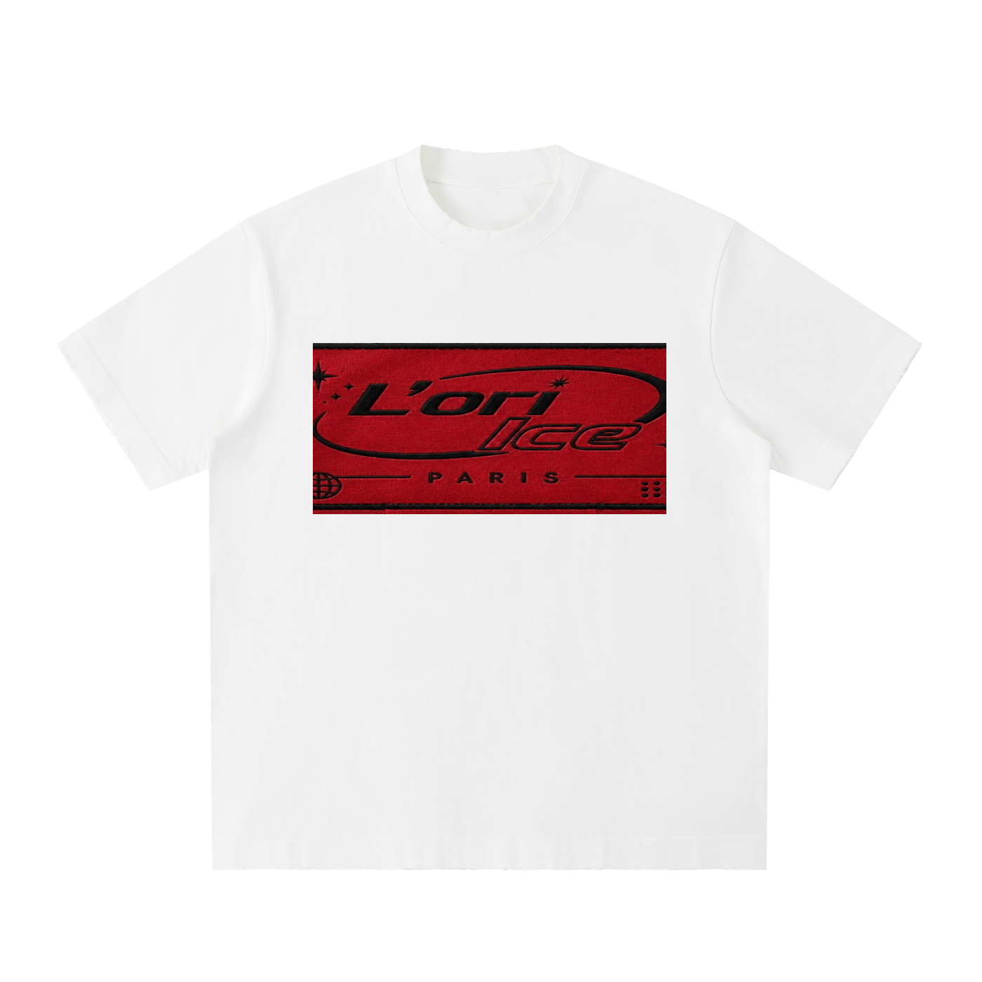 L’ori Ice Paris Heavyweight Vintage Washed Frayed T-Shirt
