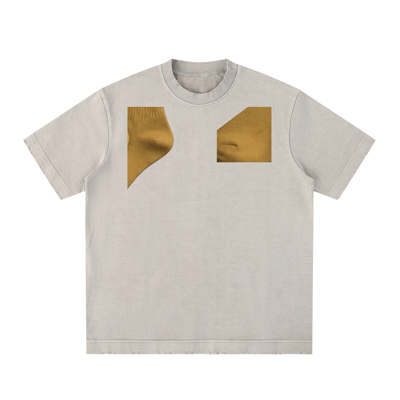 L’ori Ice Paris Heavyweight Vintage Washed Frayed T-Shirt