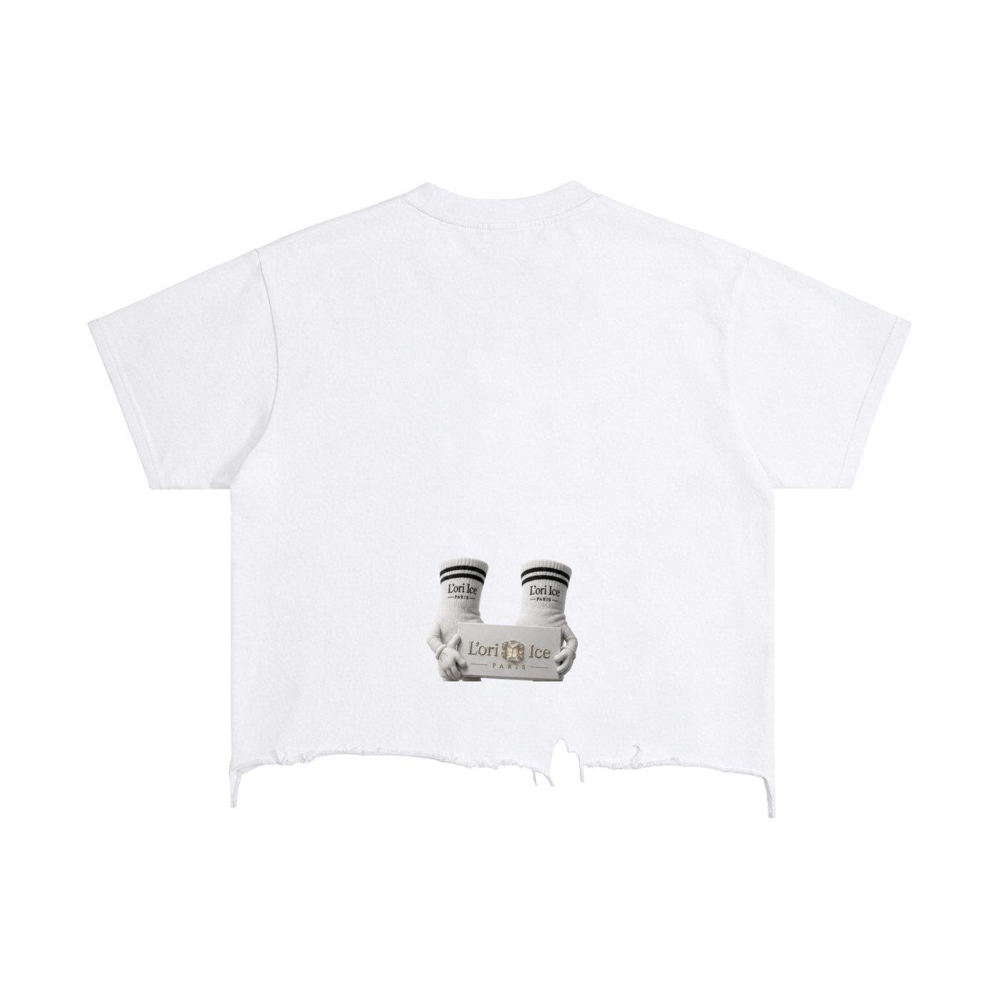 Vintage Wash Boxy Distressed Hem T-Shirt