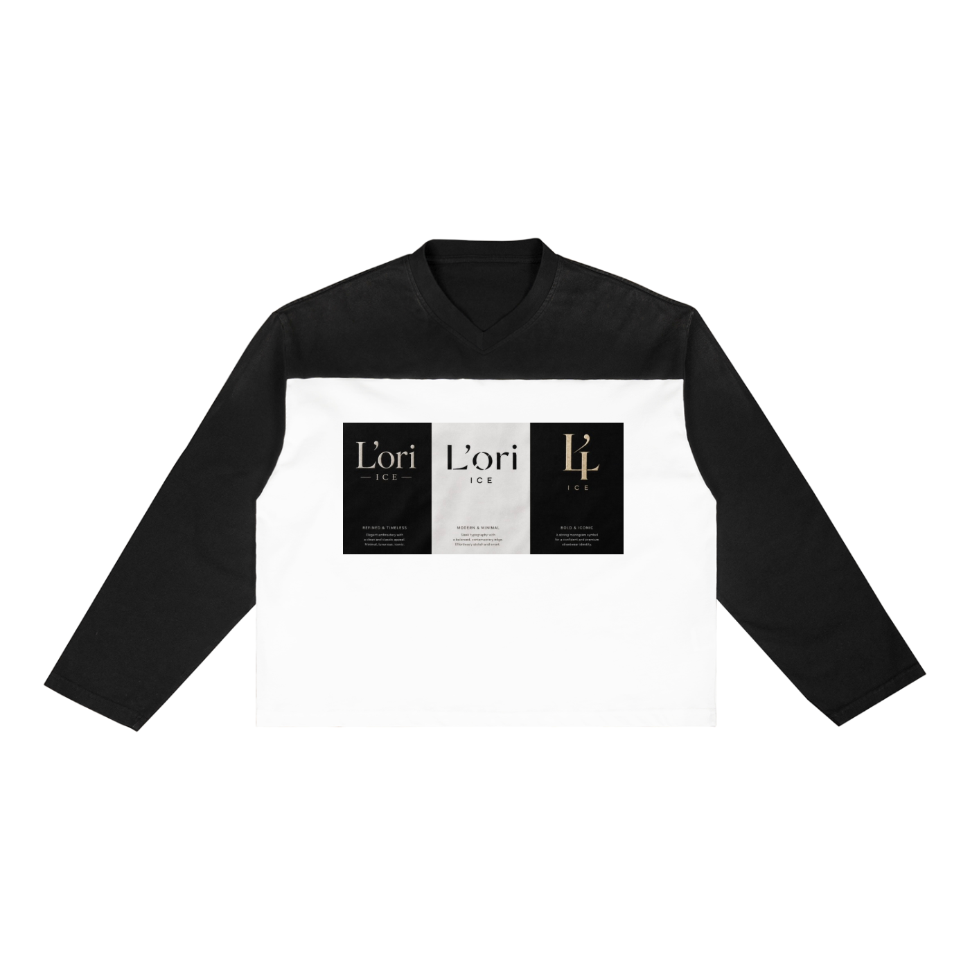 L’ori Ice Paris  Color-Block T-Shirt