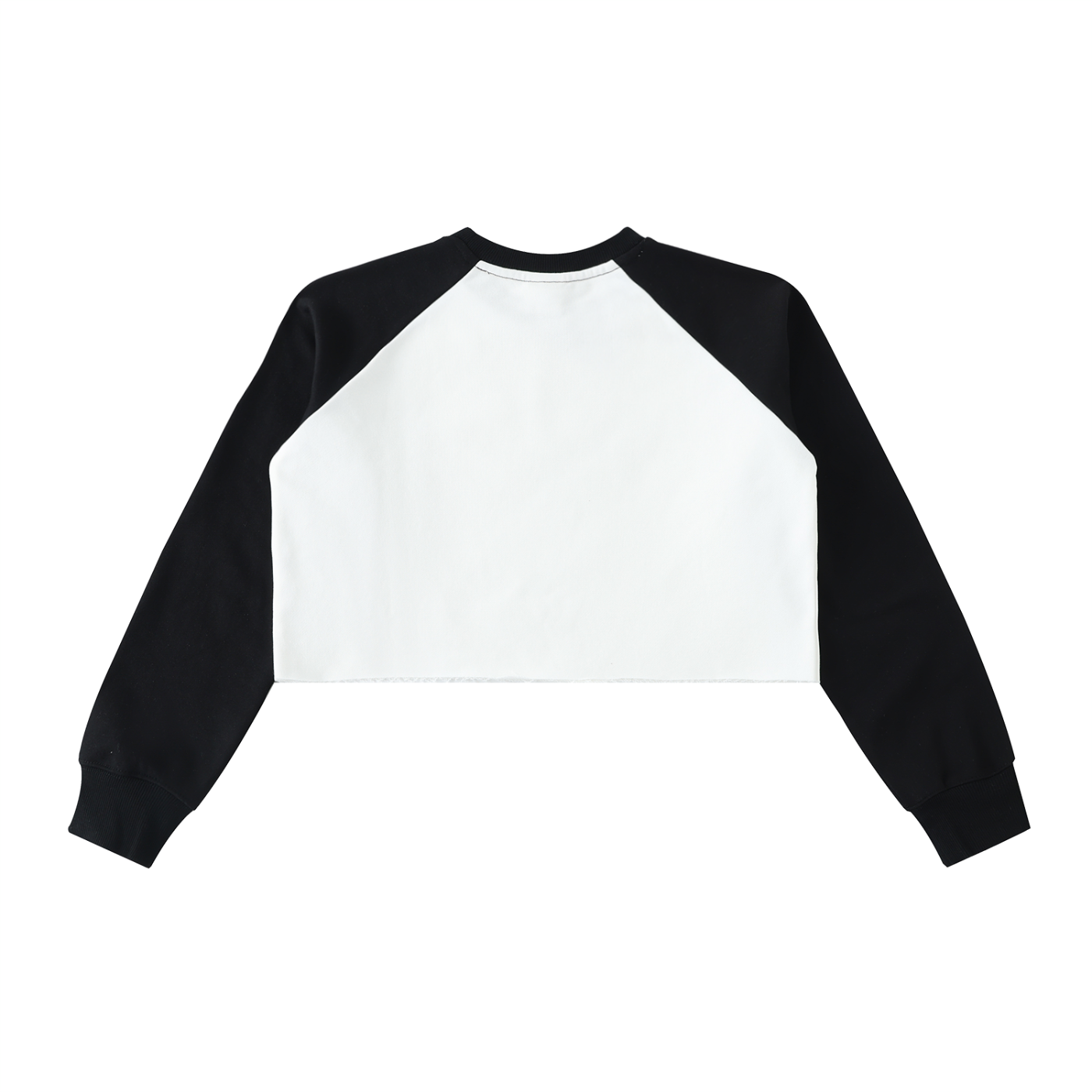 L’ori Ice Paris Raw-Hem Color-Block Raglan Crop Sweatshirt