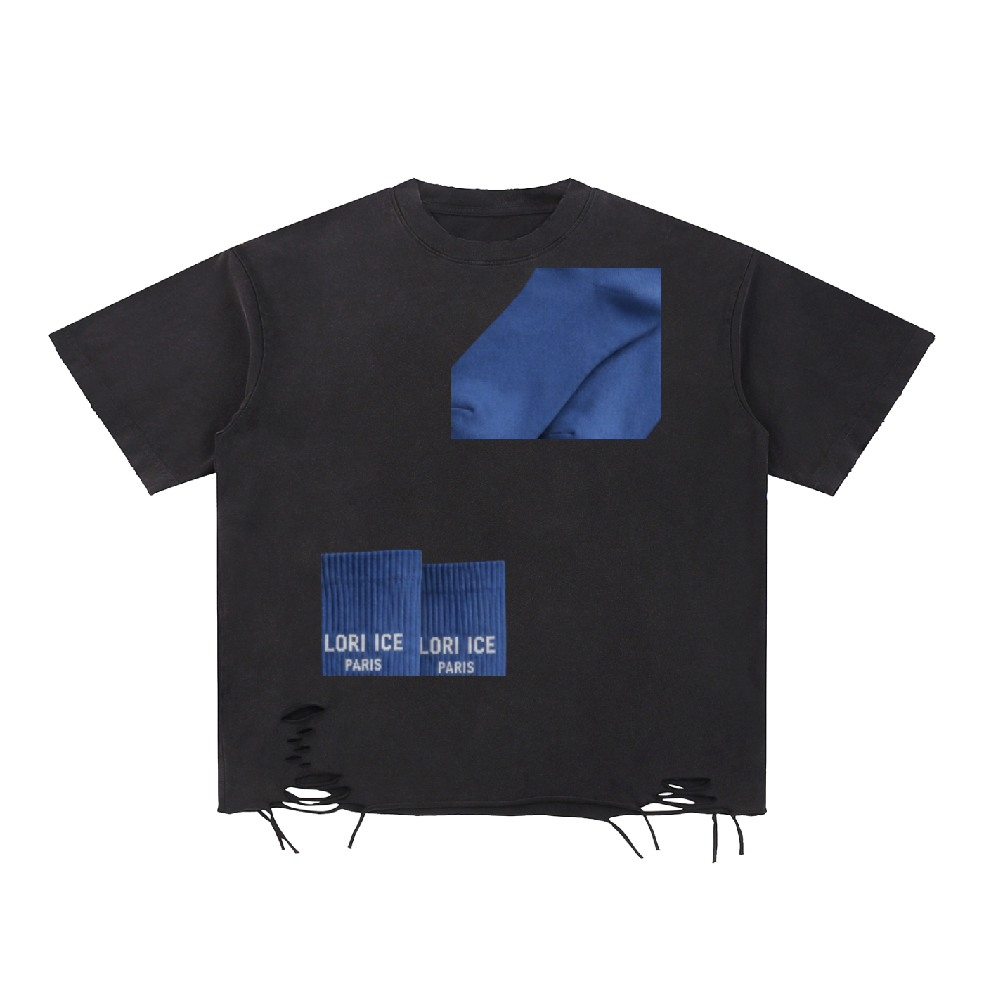 L’ori Ice Paris  Raw-Hem T-Shirt