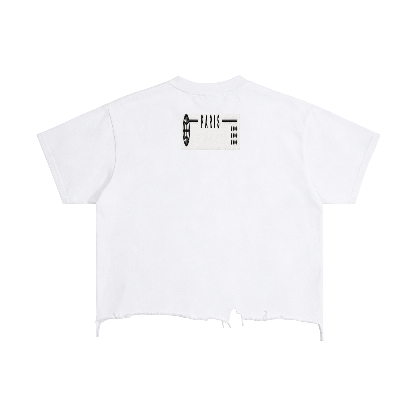 L’ori Ice Paris Vintage Wash Boxy Distressed Hem T-Shirt