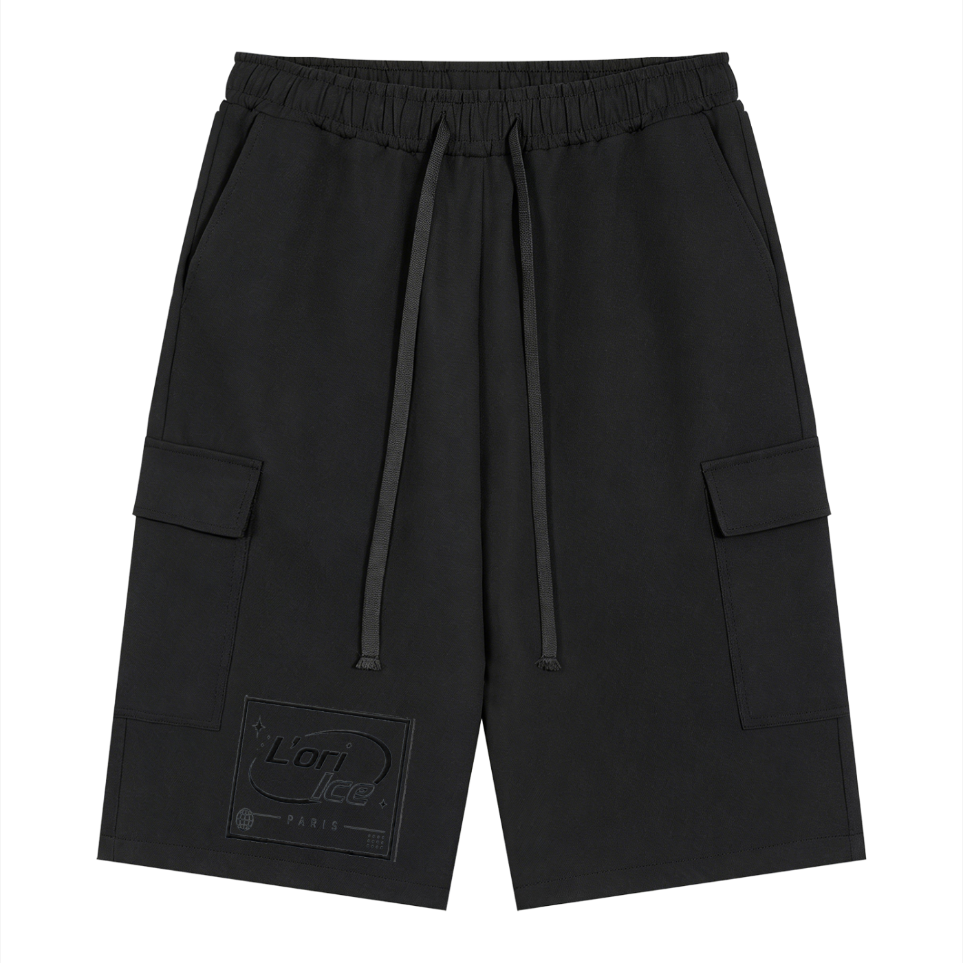 L’ori Ice Paris Unisex Drawstring Cargo Shorts
