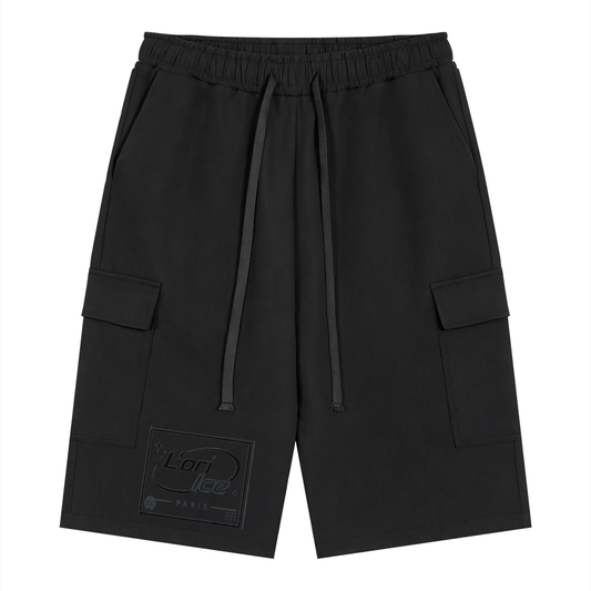 L’ori Ice Paris Unisex Drawstring Cargo Shorts