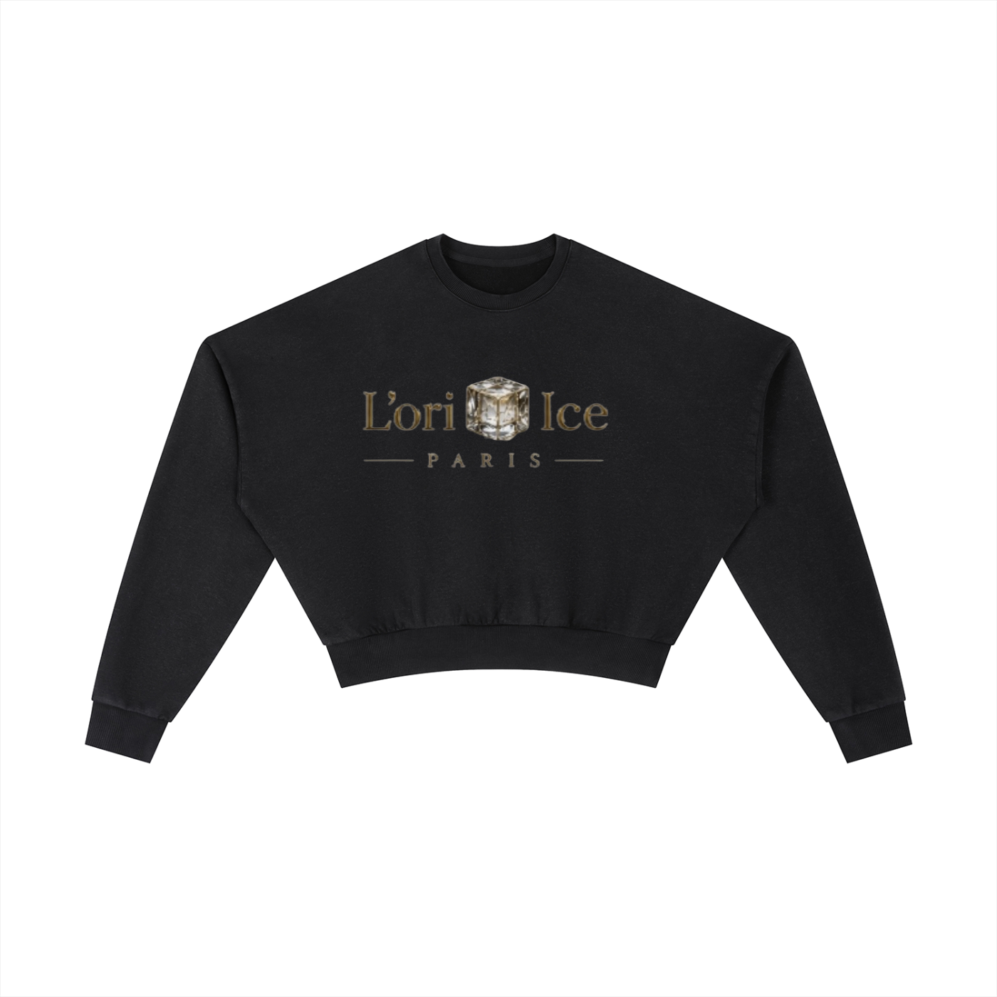 L’ori Ice Paris Vintage Washed Cropped Sweatshirt