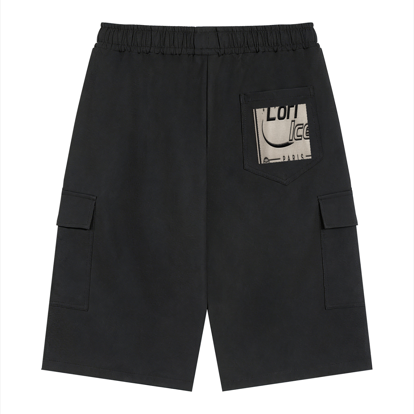 L’ori Ice Paris Unisex Drawstring Cargo Shorts