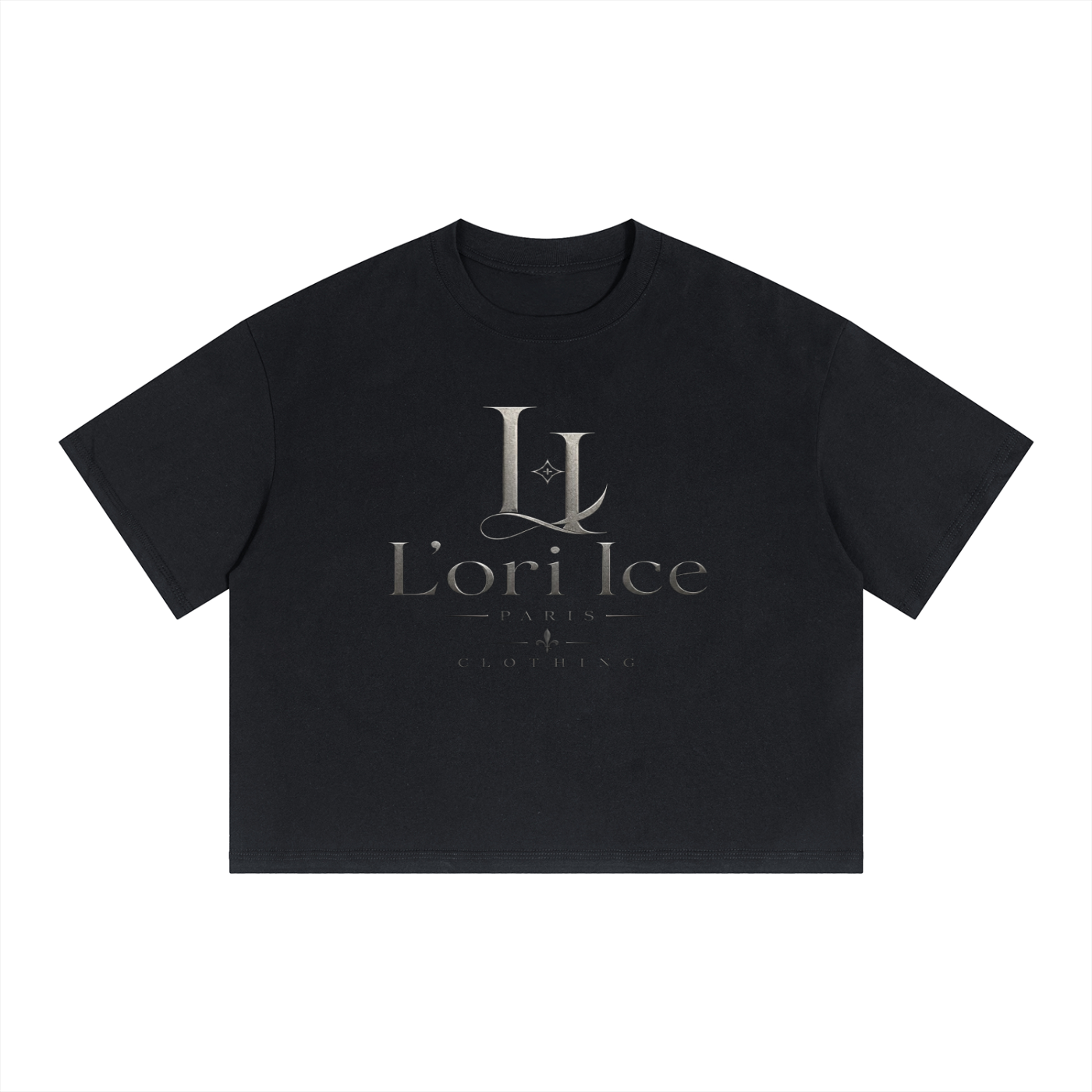 L’ori Ice Paris (Unisex Boxy Drop Shoulder Crop T-Shirt