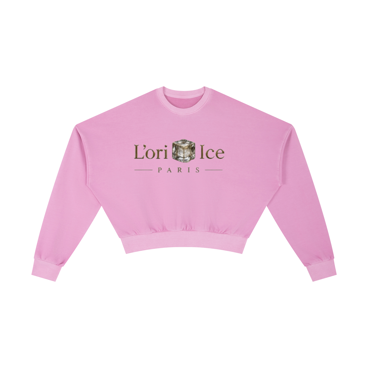 L’ori Ice Paris Vintage Washed Cropped Sweatshirt