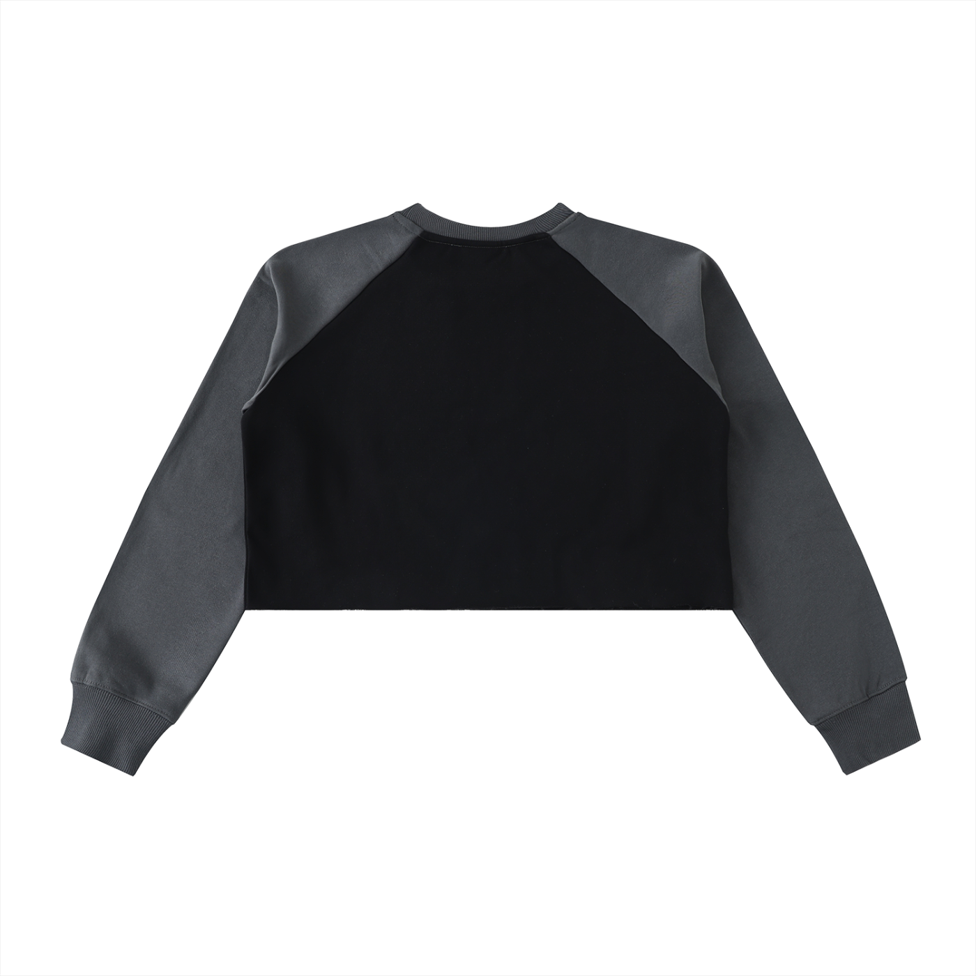 L’ori Ice Paris Raw-Hem Color-Block Raglan Crop Sweatshirt