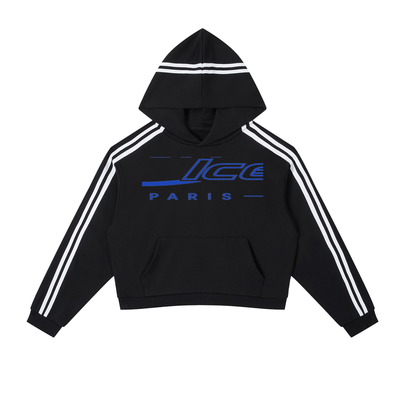 L’ori Ice Paris ( Woman  Stripe Cropped Hoodie