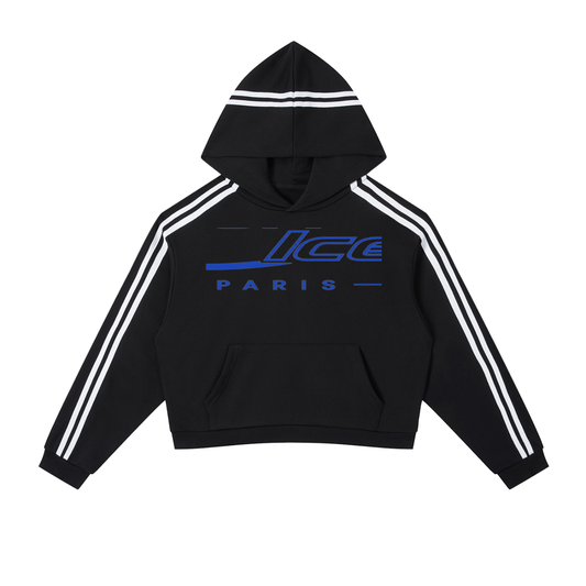 L’ori Ice Paris ( Woman  Stripe Cropped Hoodie