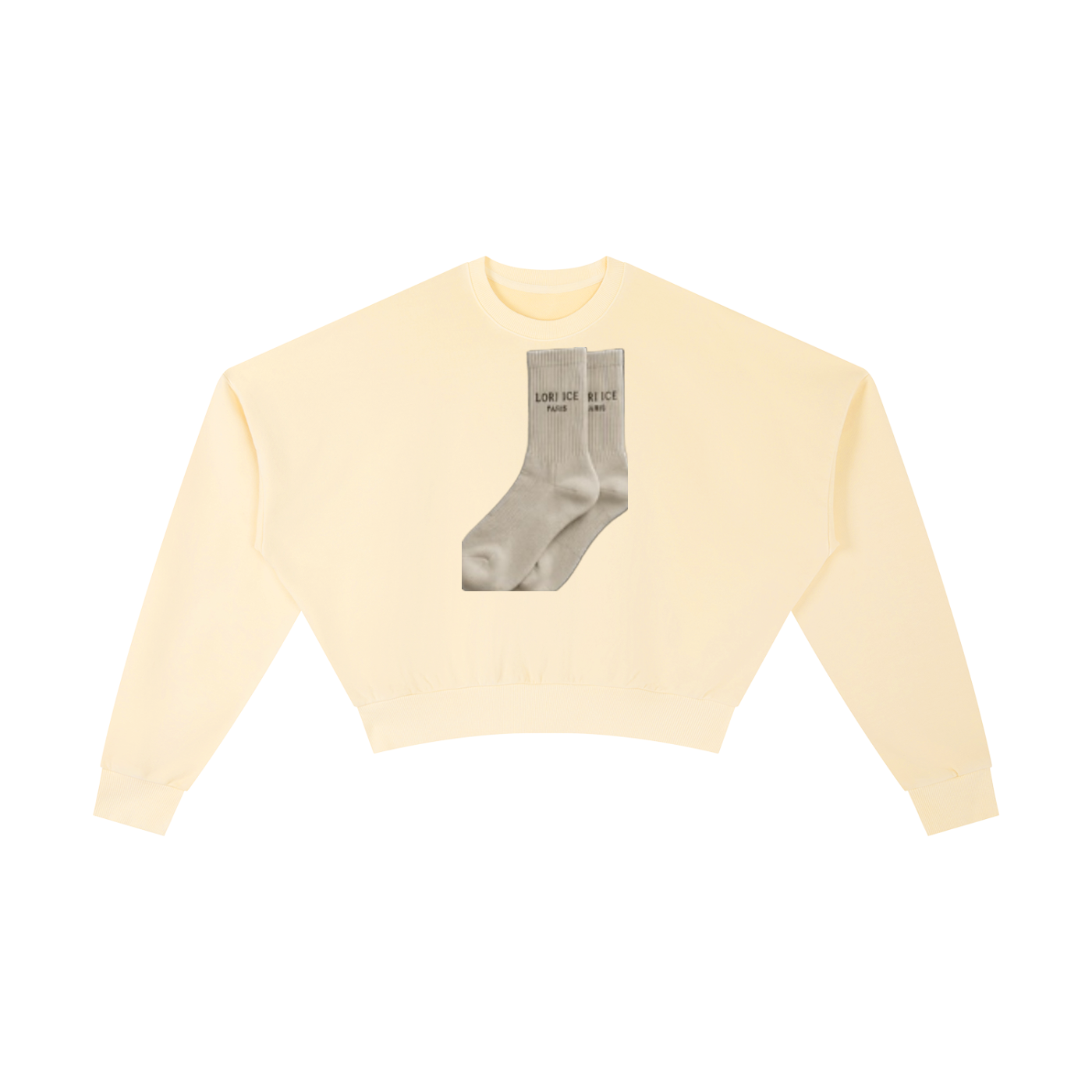 L’ori Ice Paris Vintage Washed Cropped Sweatshirt