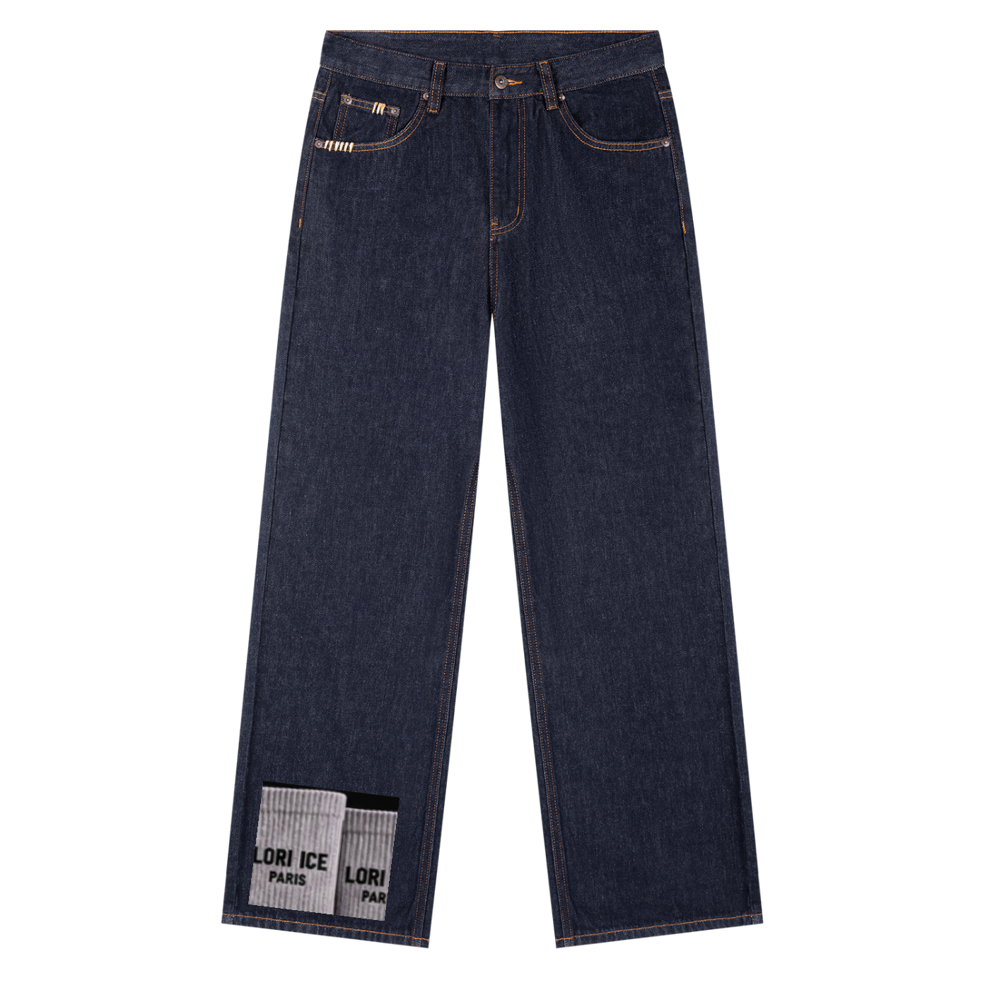 L’ori Ice Paris Sox  Leg Denim Jeans