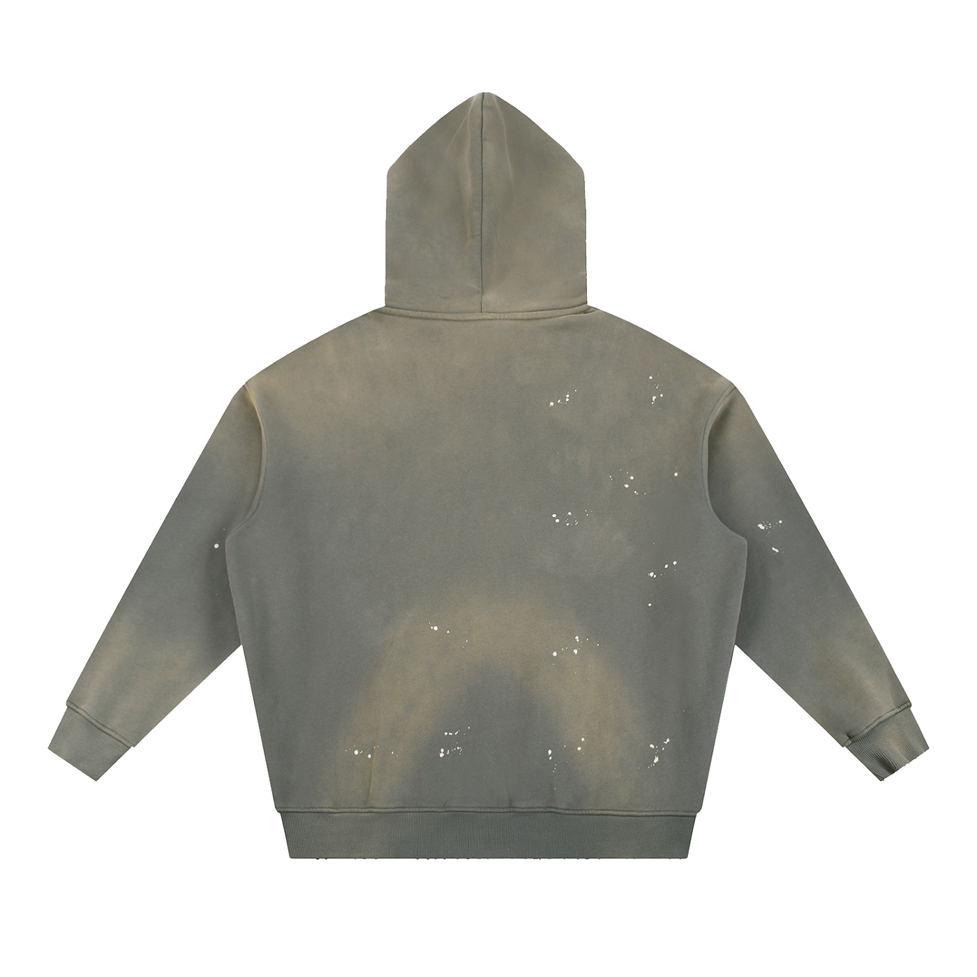L’ori Ice Paris Vintage Washed Frayed Fleece Hoodie