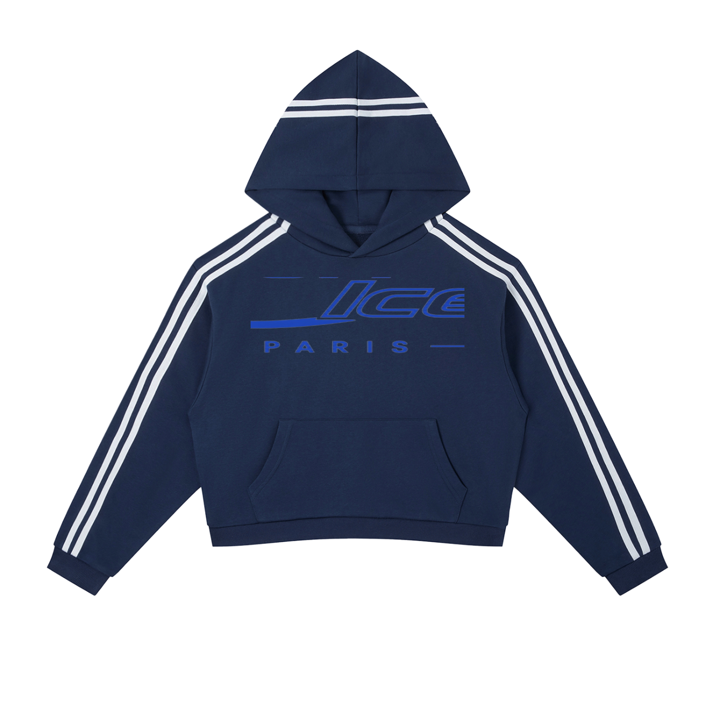 L’ori Ice Paris ( Woman  Stripe Cropped Hoodie