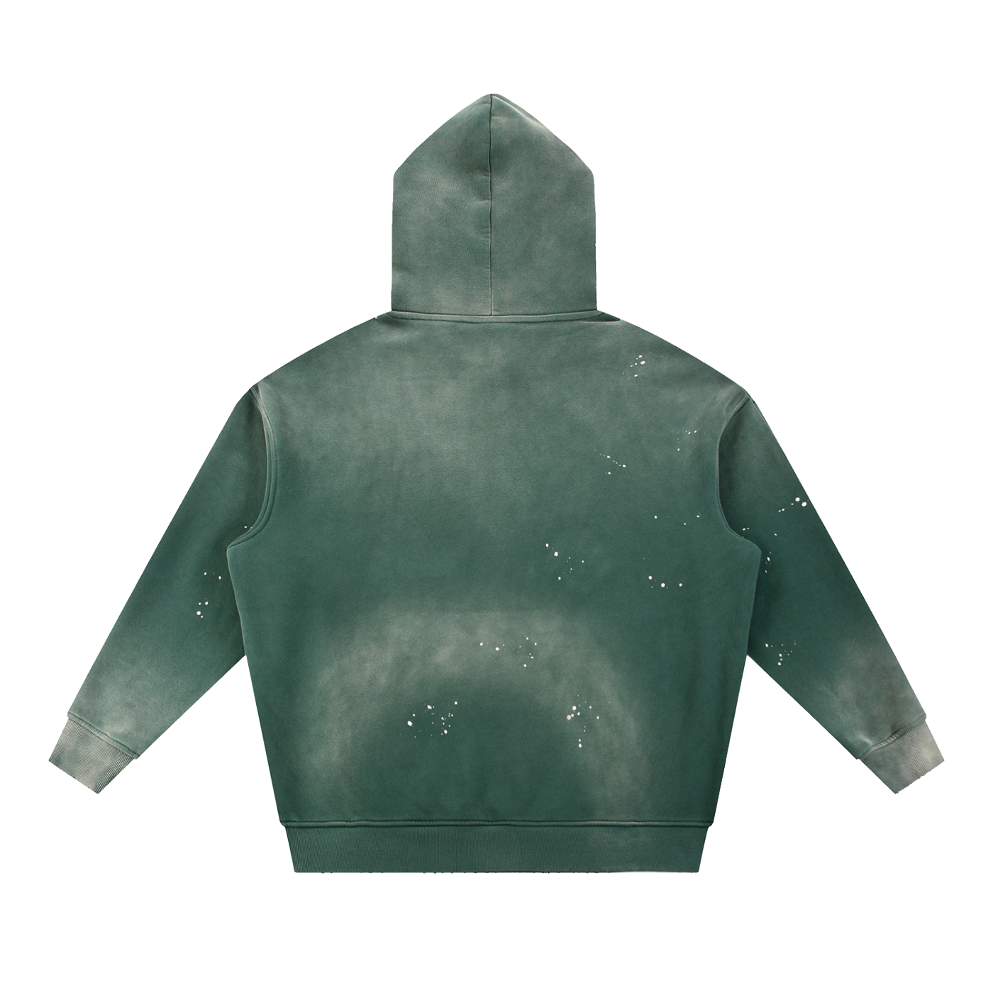 L’ori Ice Paris Vintage Washed Frayed Fleece Hoodie