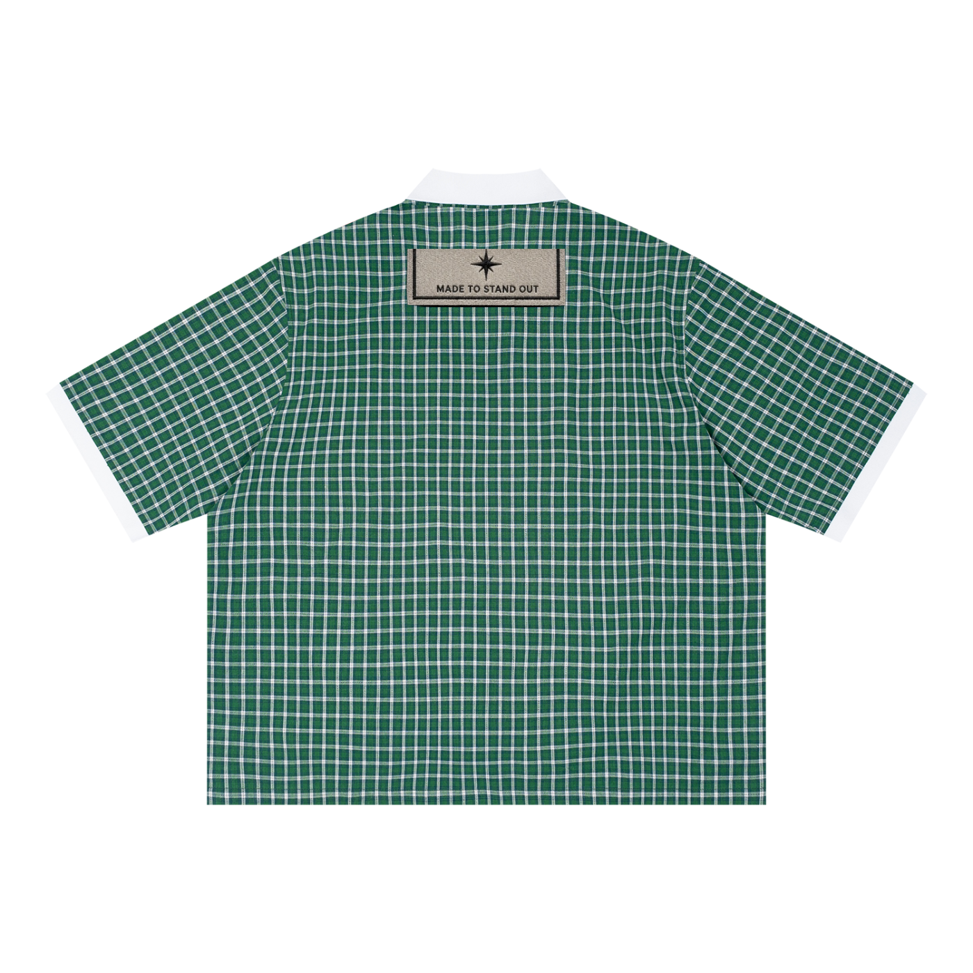 L’ori Ice Paris ( Unisex Boxy Plaid Color Block Polo Shirt