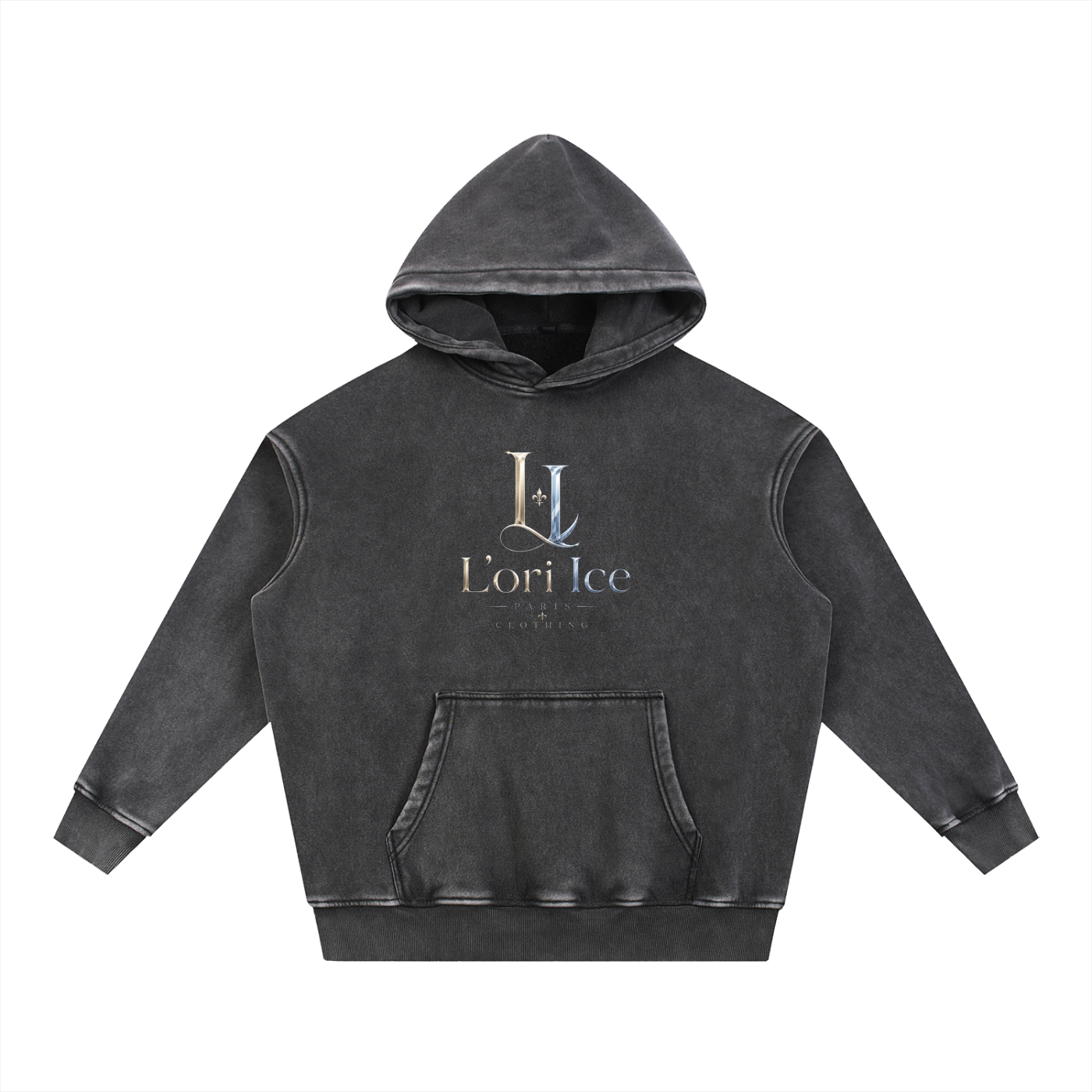 L’ori Ice Paris Snow Wash Fleece Oversize Hoodie