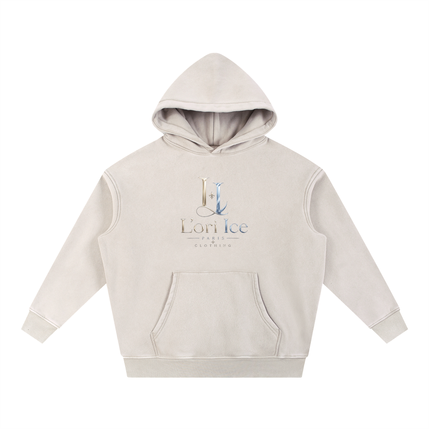 L’ori Ice Paris Snow Wash Fleece Oversize Hoodie