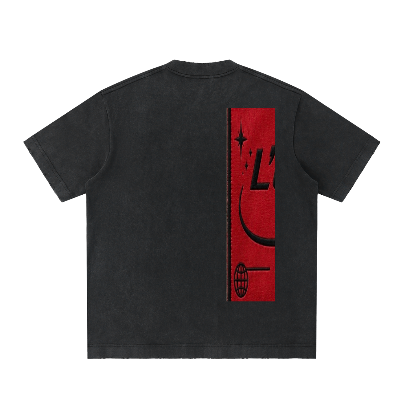 L’ori Ice Paris Heavyweight Vintage Washed Frayed T-Shirt