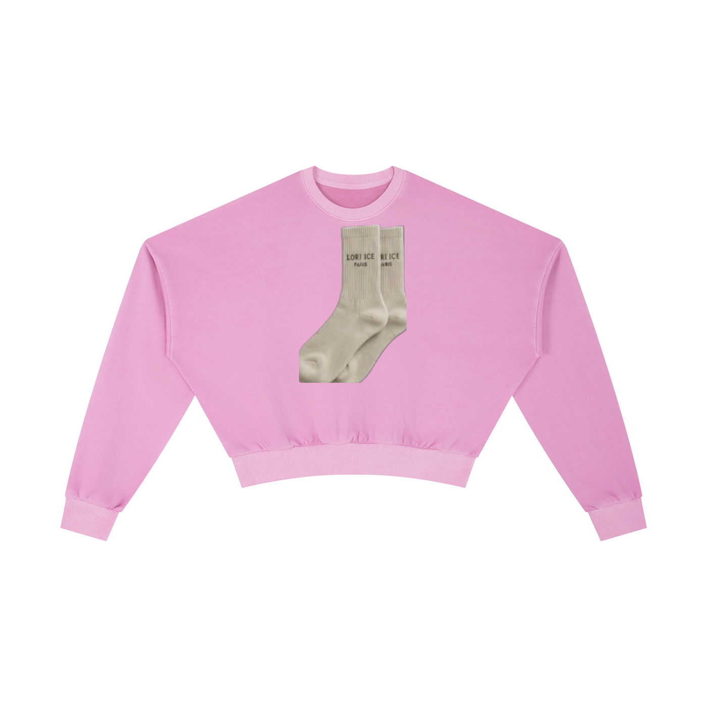 L’ori Ice Paris Vintage Washed Cropped Sweatshirt