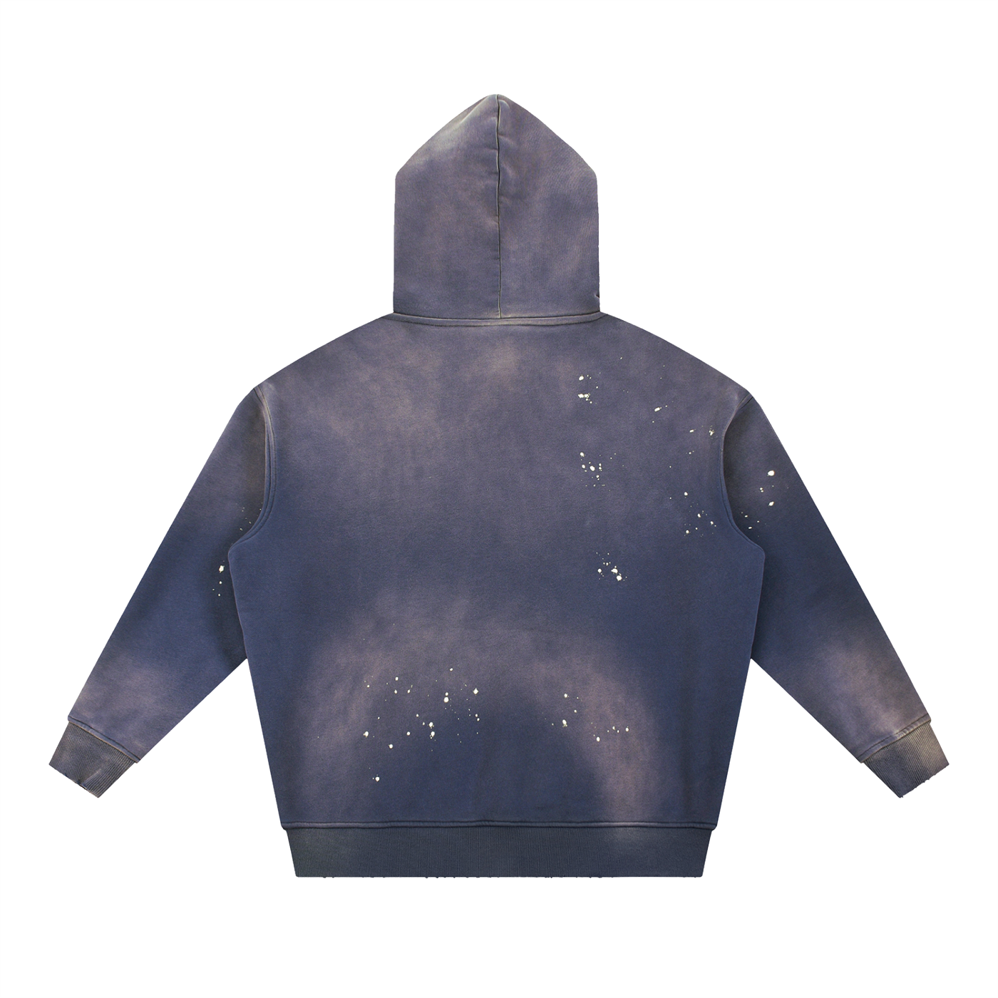 L’ori Ice Paris Vintage Washed Frayed Fleece Hoodie