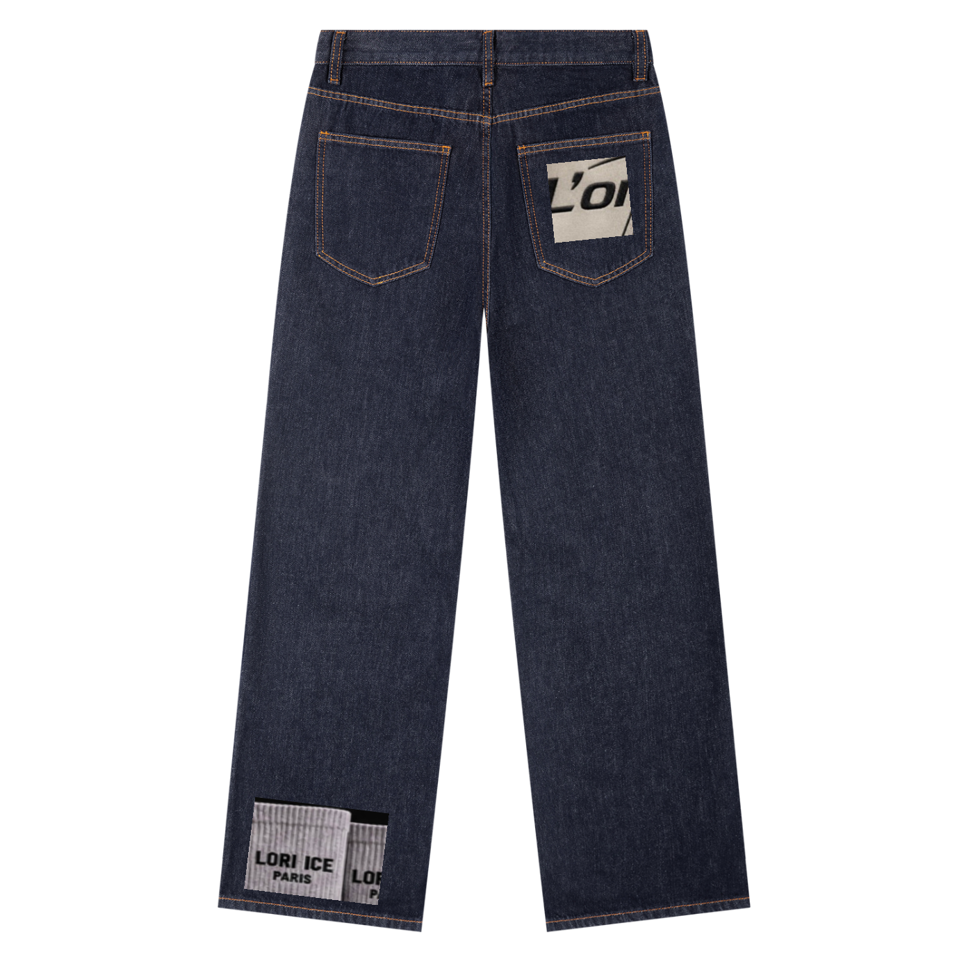 L’ori Ice Paris Sox  Leg Denim Jeans