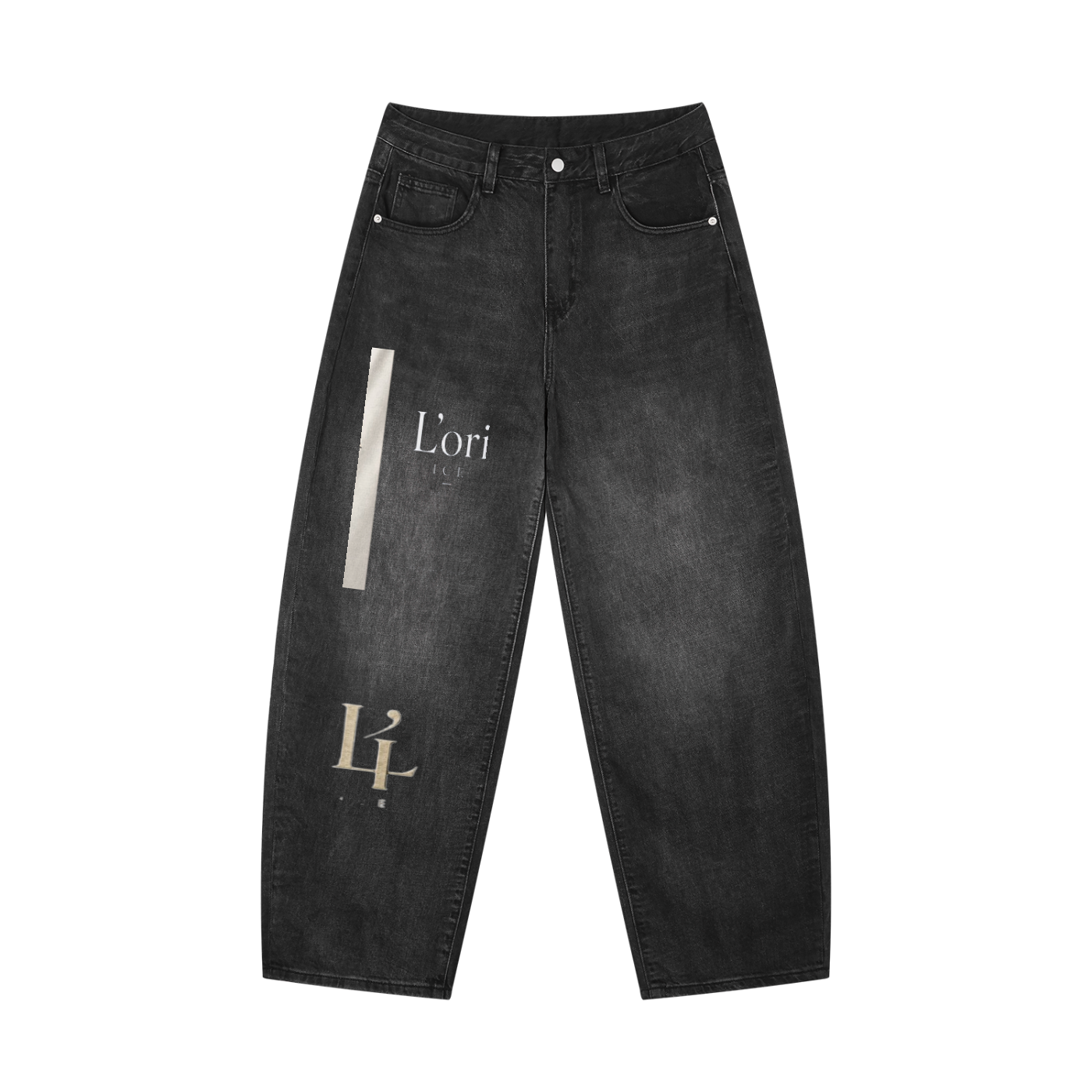 L’ori Ice Paris  Wash Barrel Leg Jeans
