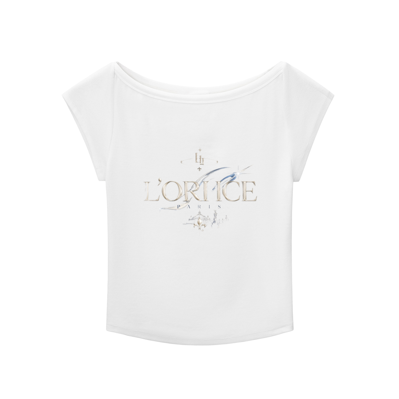 L’ori Ice Paris Essential Wide Neck Baby T-shirt