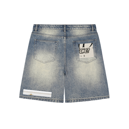 L’ori Ice Paris  Baggy Denim Shorts