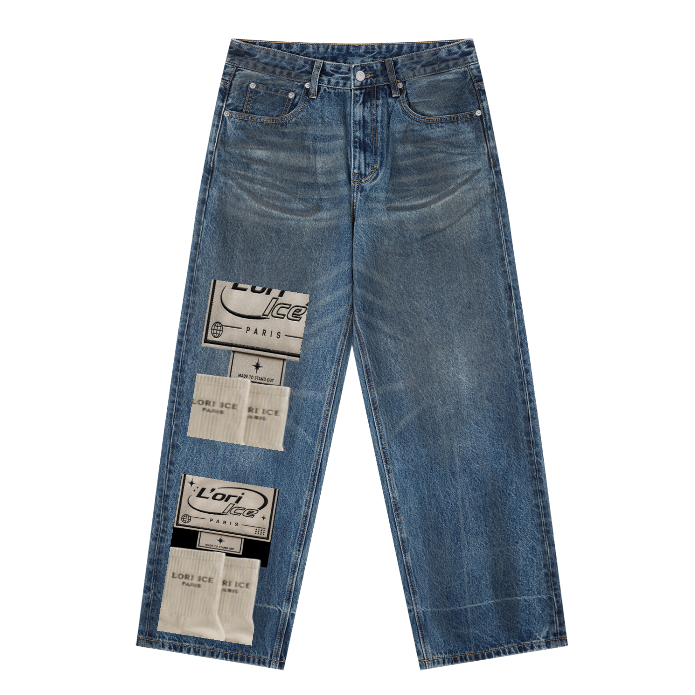 L’ori Ice Paris  Baggy Denim Jeans