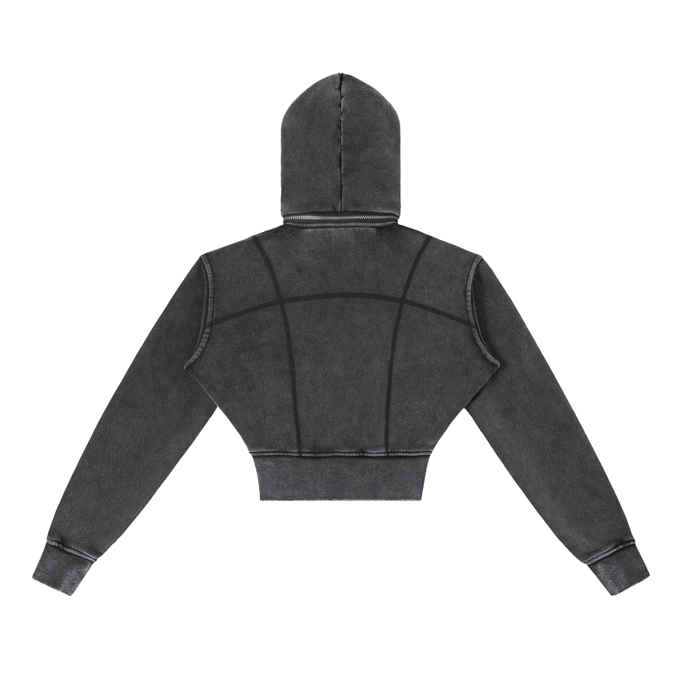 L’ori Ice Paris Vintage Washed Cropped Fleece Hoodie