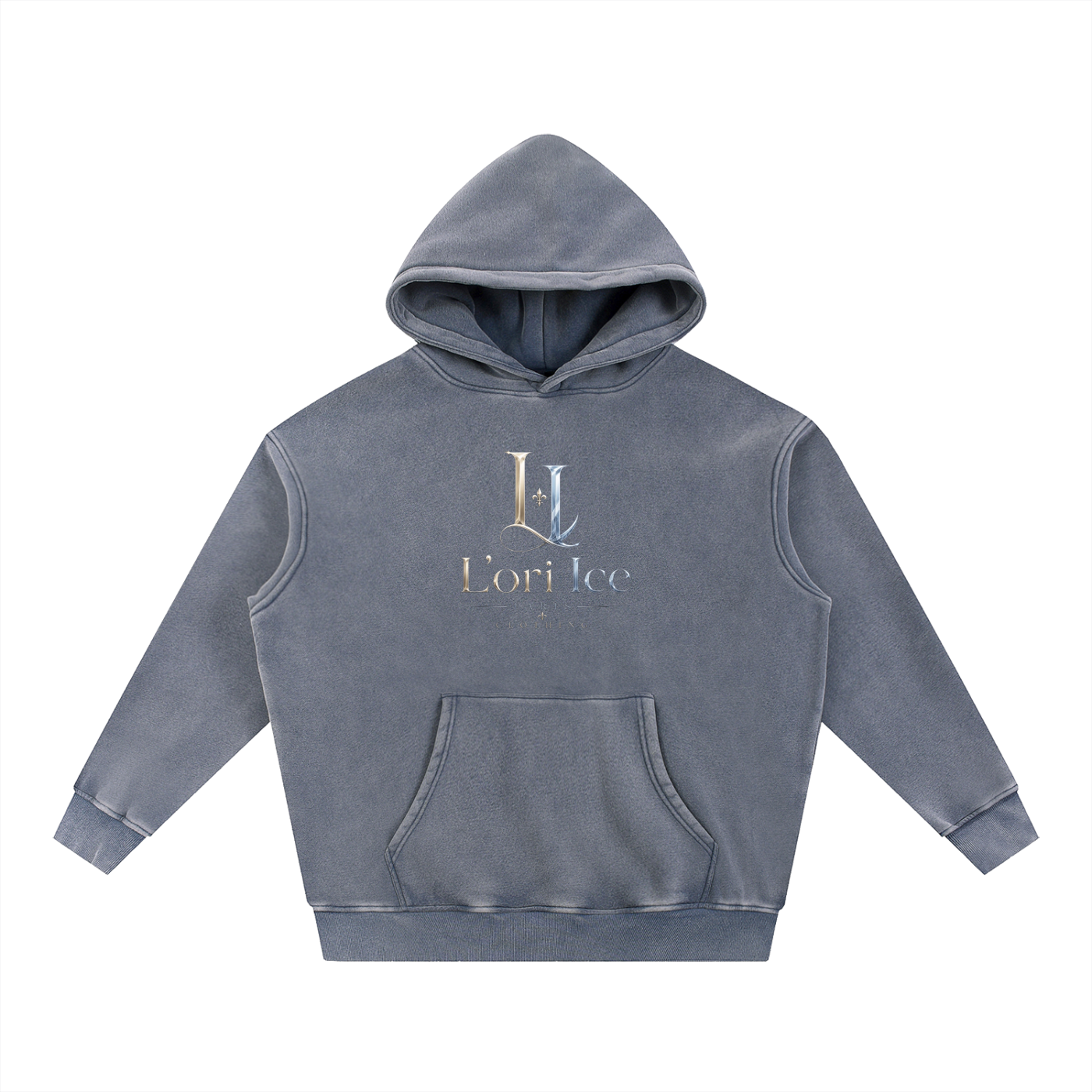 L’ori Ice Paris Snow Wash Fleece Oversize Hoodie