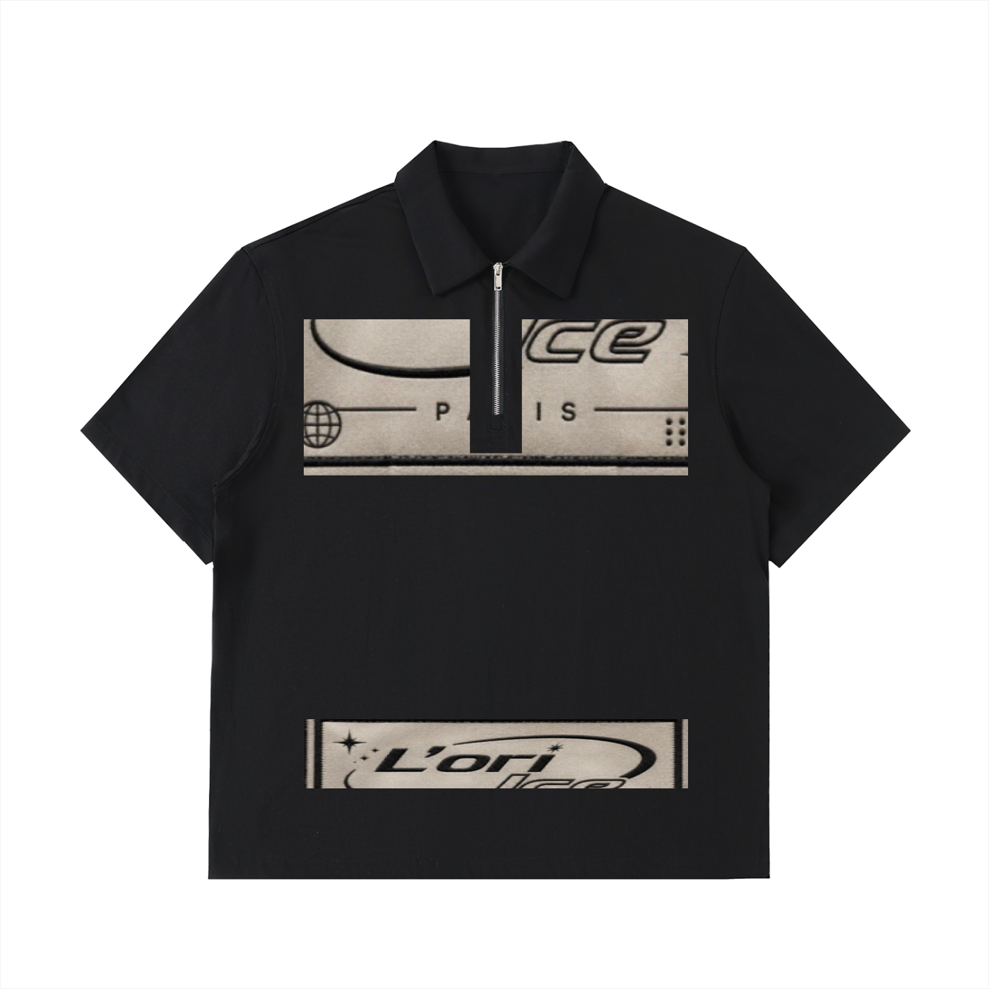 L’ori Ice Paris Zip Cotton Polo Shirt