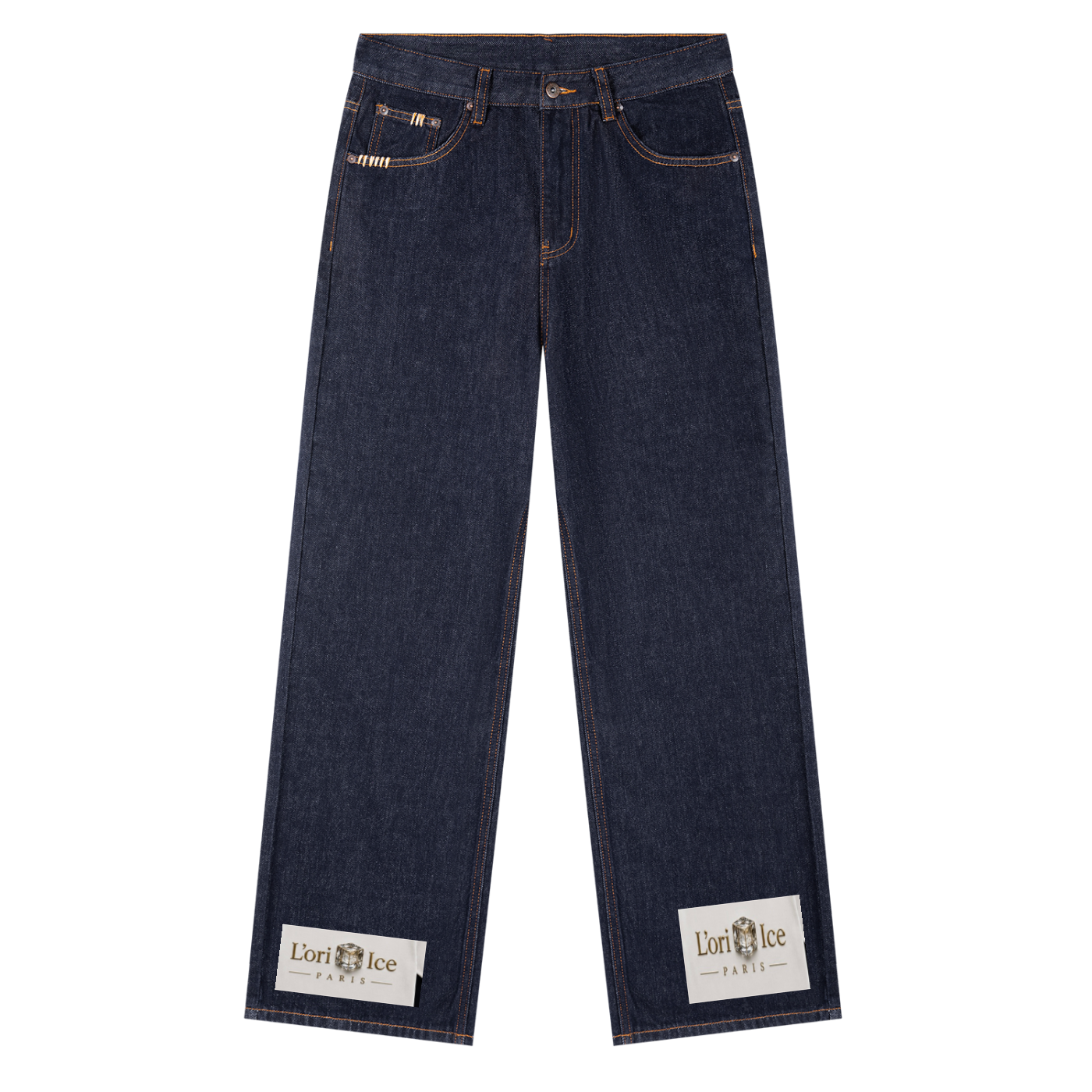 L’ori Ice Paris Heavyweight Straight Leg Denim Jeans