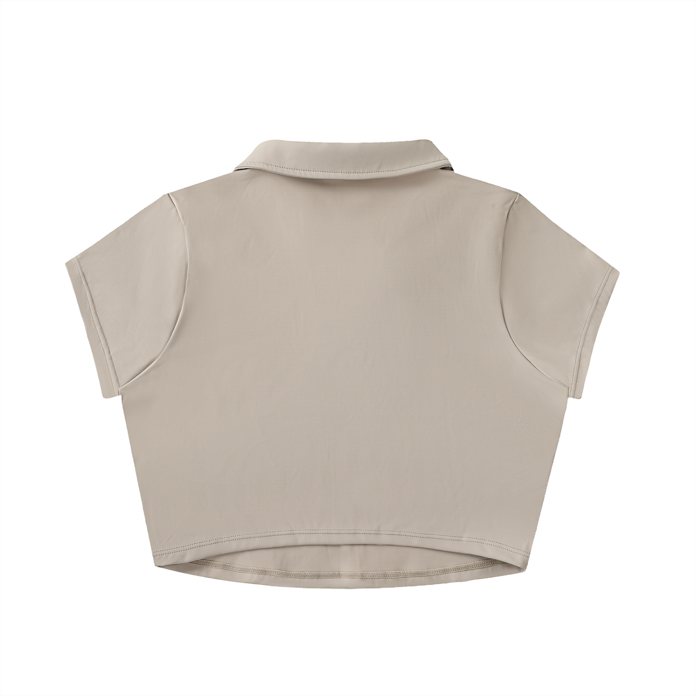 L’ori Ice Paris V-Neck Lapel Crop Top