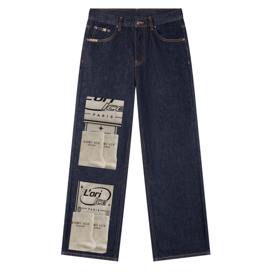 L’ori Ice Paris  Straight Leg Denim Jeans